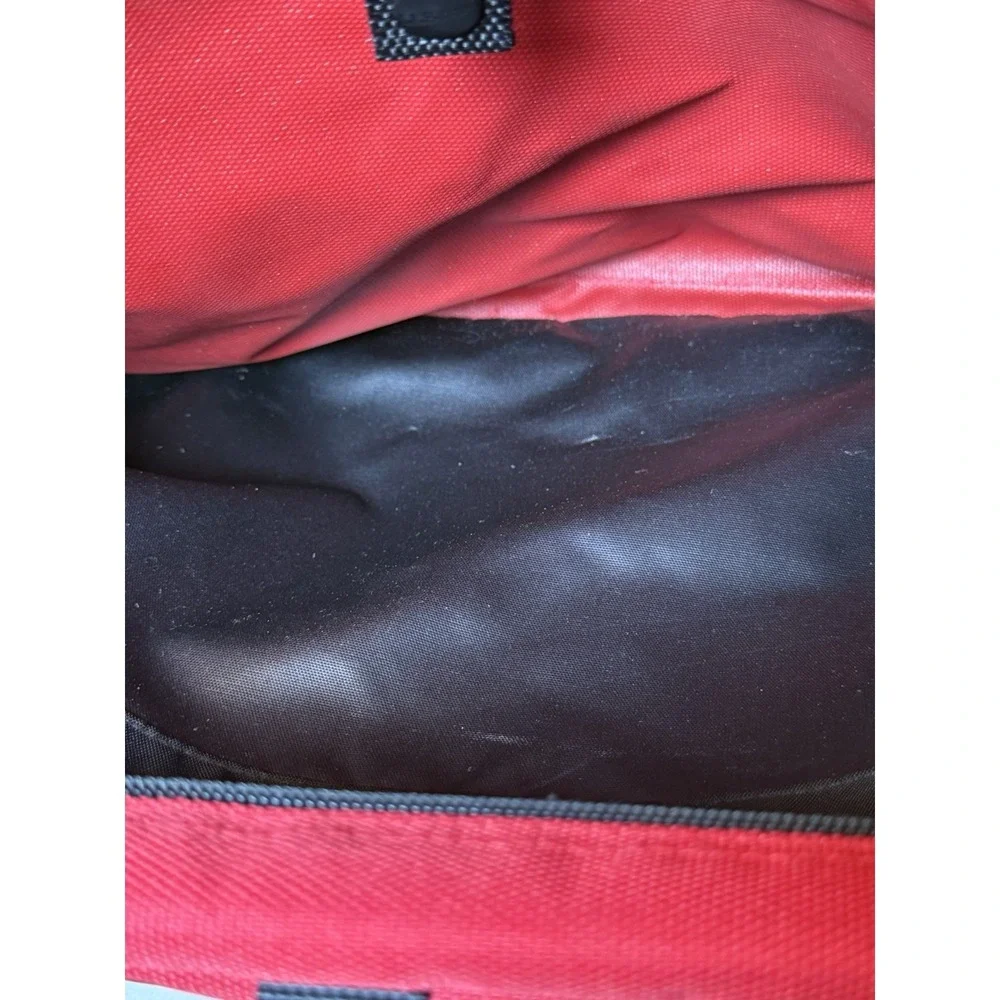L.L. Bean Traveler Red Laptop‎ Briefcase Messenger Bag 12x19